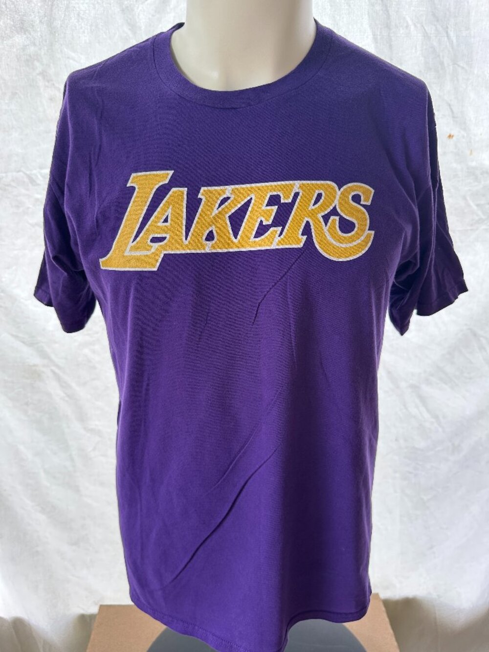 Los Angeles Lakers Lebron James Kobe Bryant Fanatics Men's Purple T Shirt Size M